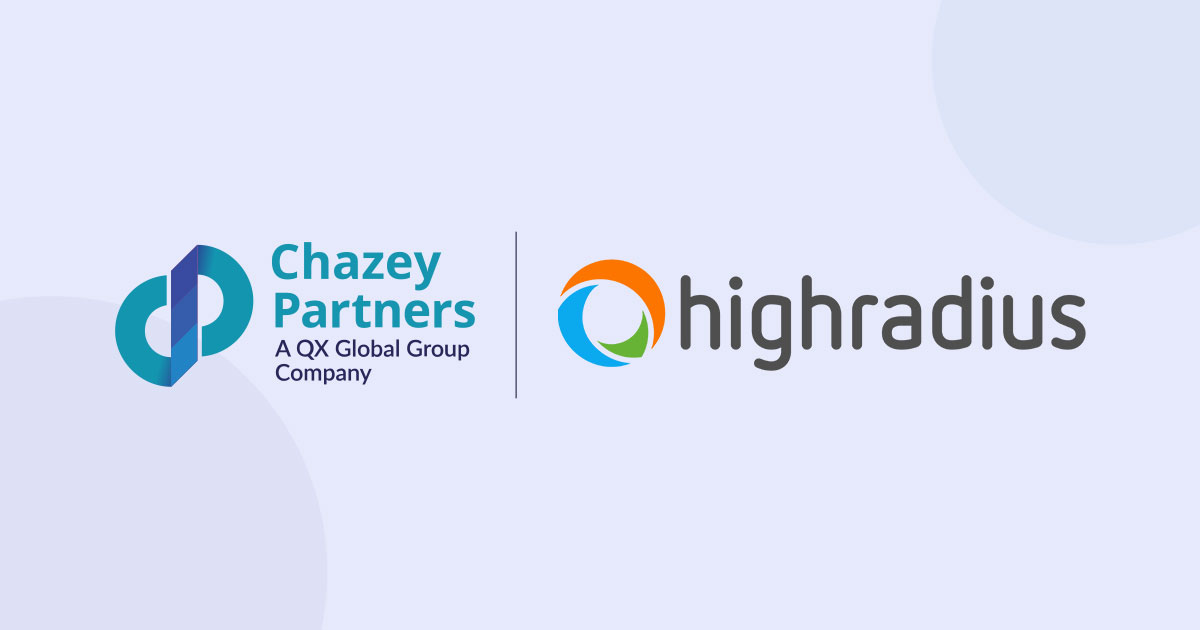 Chazey Partners and HighRadius join forces to help finance teams transform faster, operate smarter, and deliver greater strategic value.